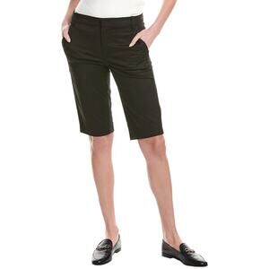 Vince Women's Cotton Stretch Bermuda Shorts Black Size 6 NWT Minimalist Luxury